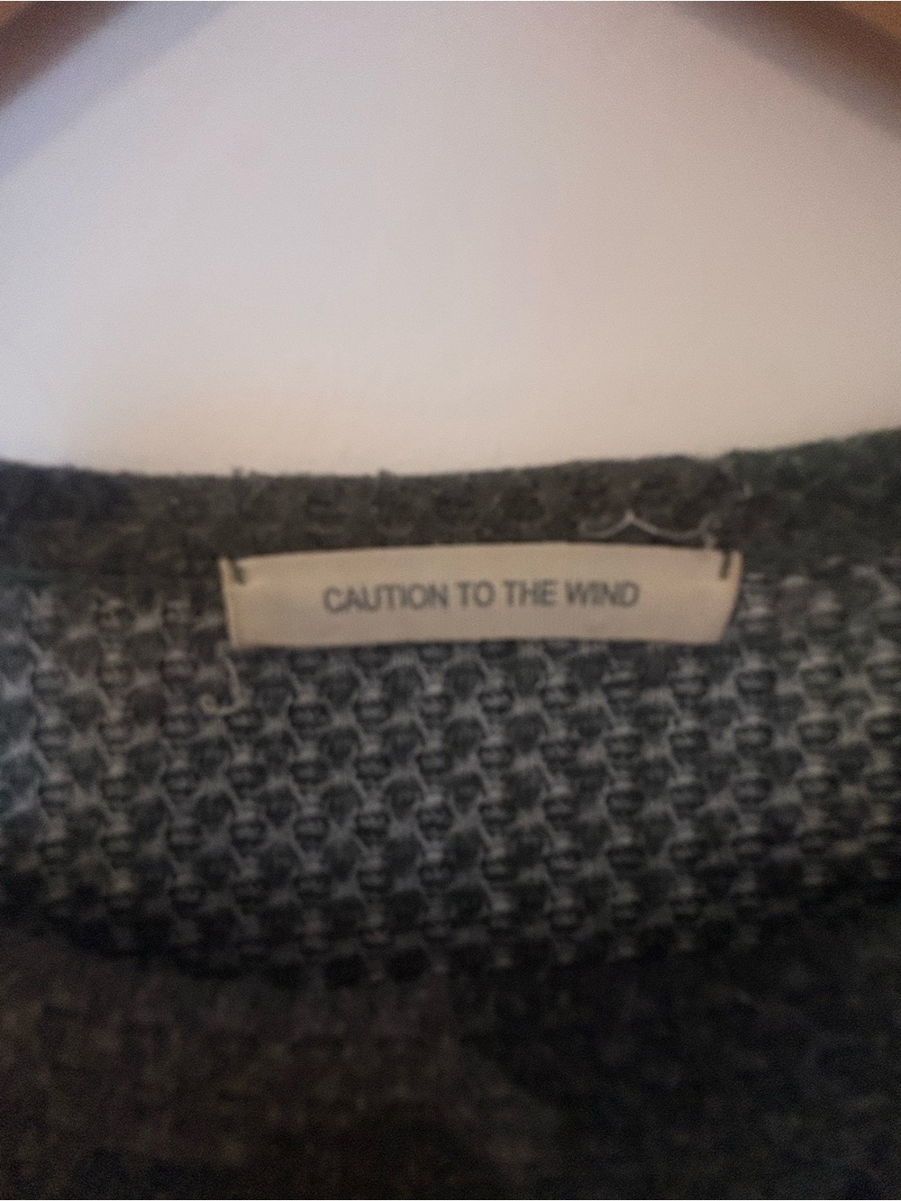 Caution To The Wind Olive & Black Camo Thermal Long-Sleeve Crop - Picture 2 of 3